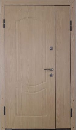 Металлическая дверь ДВН-2/1 (цвет дуб янтарный) Премиум