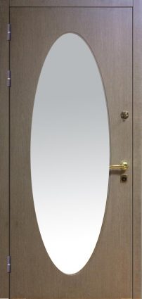 Стальная дверь в дом ДВ-4/1 (Внутренняя с зеркалом) Стандарт