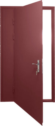 Металлическая дверь в подсобное помещение двупольная 3